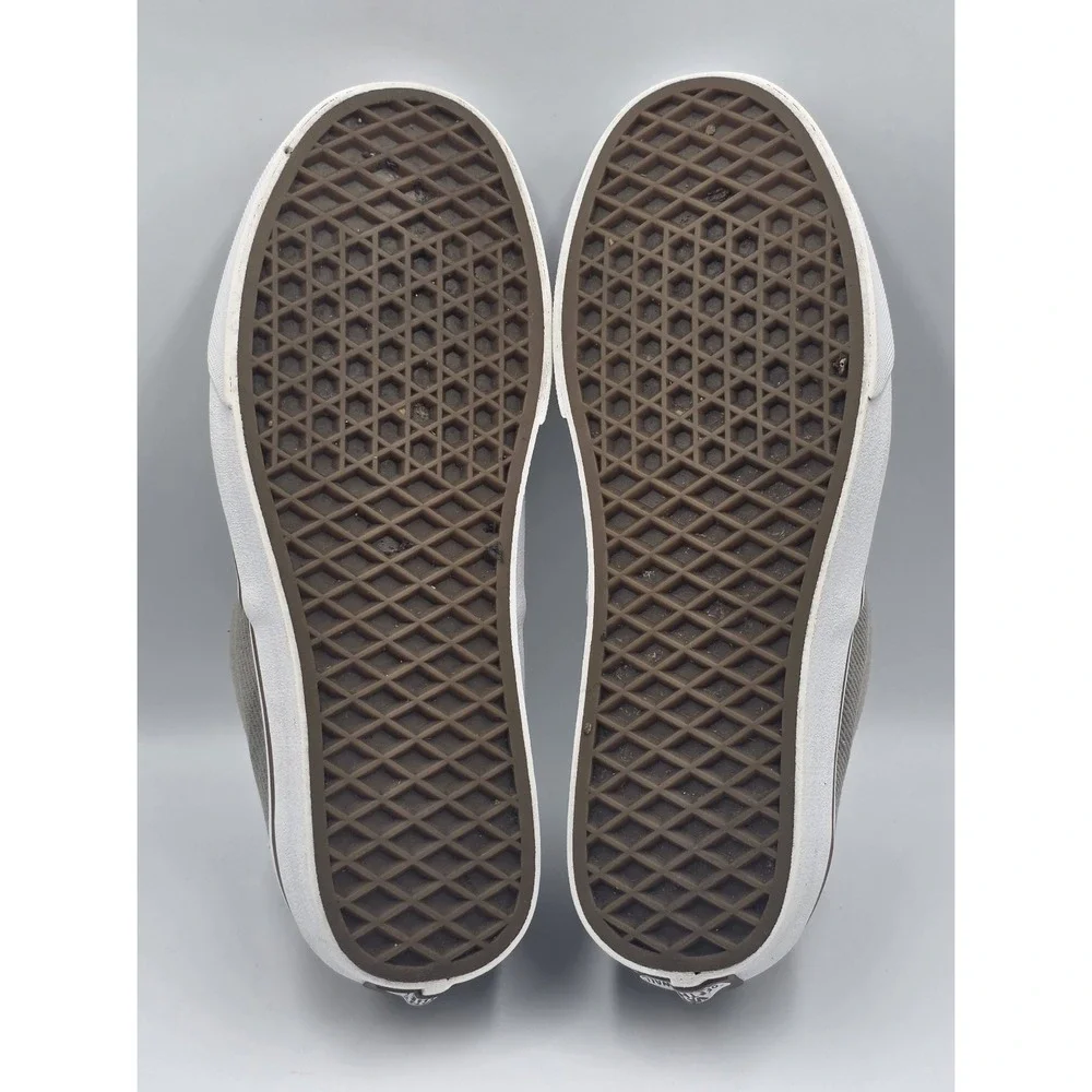 Vans Gray Brown Sneakers Men's 6.5 Women's 8 Low Top Casual 721356